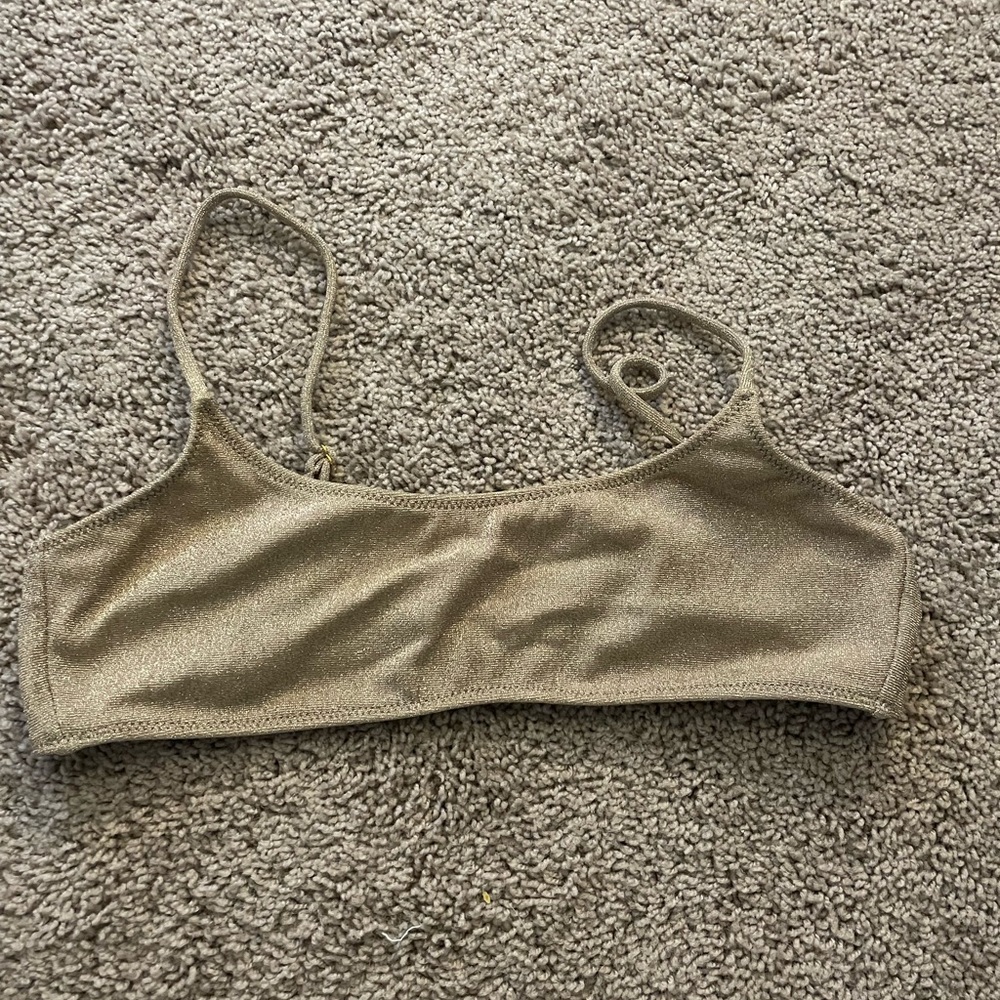Gold Bikini Top